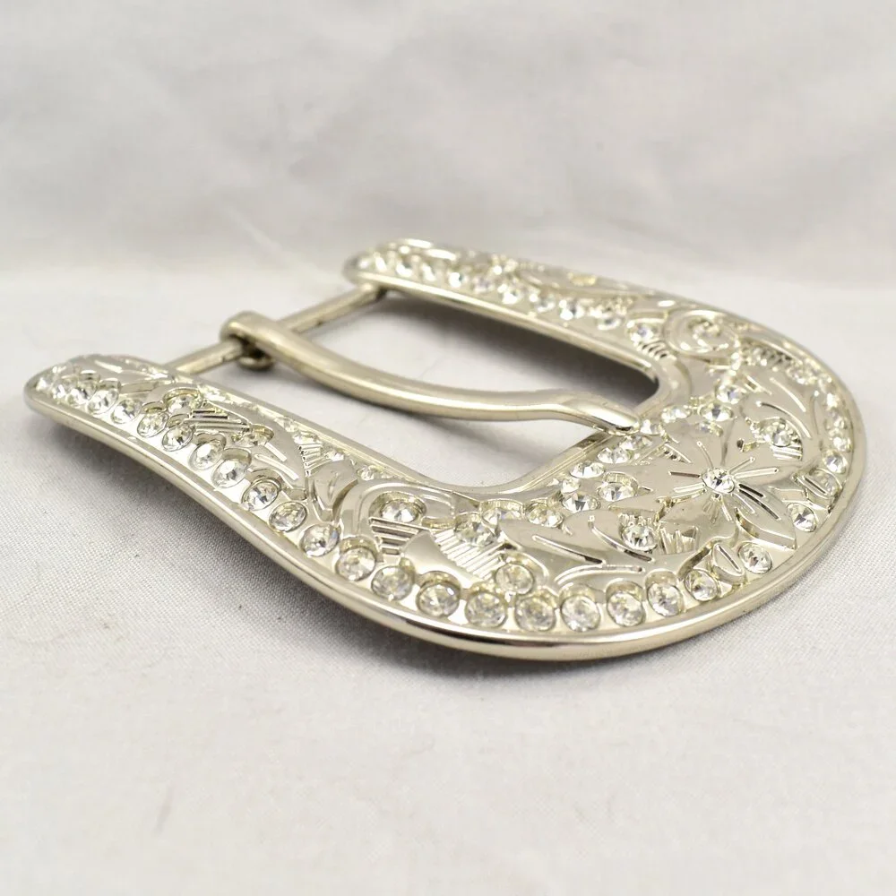 Vintage Belt Buckle Large‎ Pin Buckle Ornate Filigree Western Gift